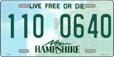 NH license plate 1100640