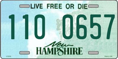 NH license plate 1100657