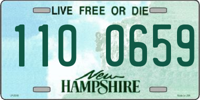 NH license plate 1100659