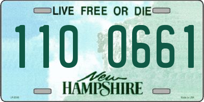 NH license plate 1100661