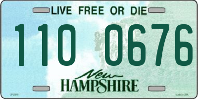 NH license plate 1100676