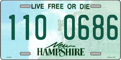 NH license plate 1100686
