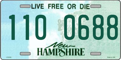 NH license plate 1100688