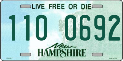 NH license plate 1100692