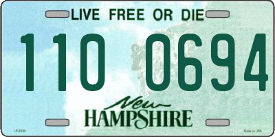 NH license plate 1100694