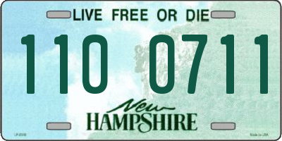 NH license plate 1100711