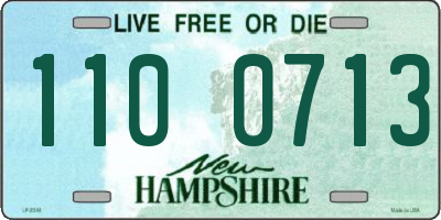NH license plate 1100713