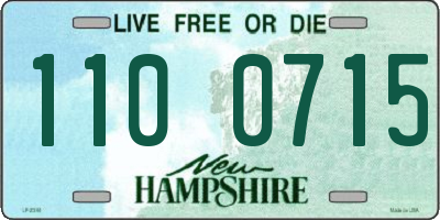 NH license plate 1100715