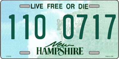NH license plate 1100717
