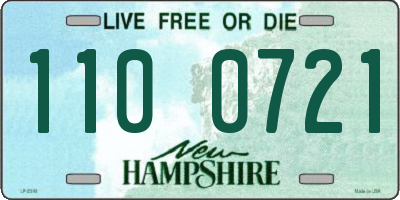NH license plate 1100721