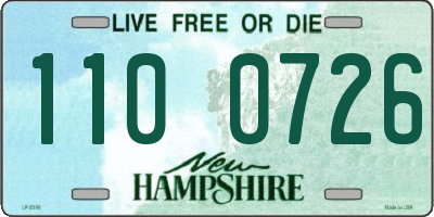 NH license plate 1100726