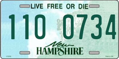 NH license plate 1100734