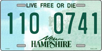 NH license plate 1100741