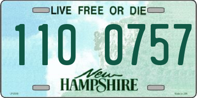 NH license plate 1100757