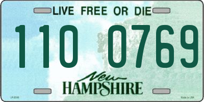 NH license plate 1100769