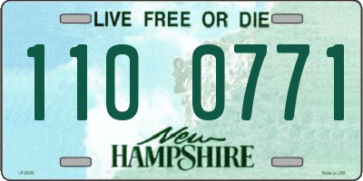 NH license plate 1100771