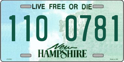 NH license plate 1100781