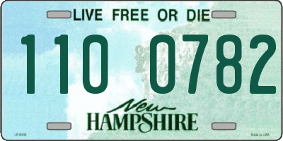 NH license plate 1100782