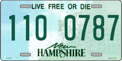 NH license plate 1100787
