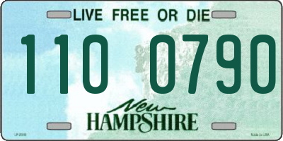 NH license plate 1100790
