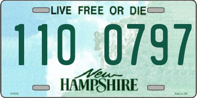 NH license plate 1100797
