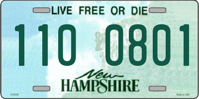 NH license plate 1100801