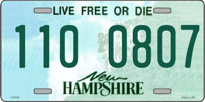 NH license plate 1100807