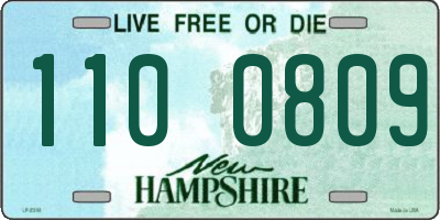 NH license plate 1100809