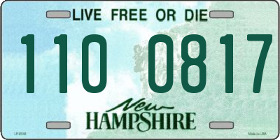NH license plate 1100817