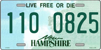 NH license plate 1100825