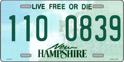 NH license plate 1100839