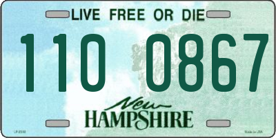 NH license plate 1100867