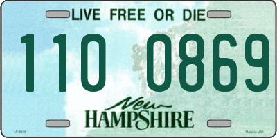 NH license plate 1100869