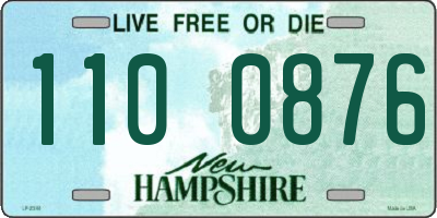 NH license plate 1100876
