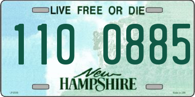 NH license plate 1100885