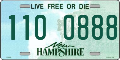 NH license plate 1100888