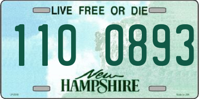 NH license plate 1100893
