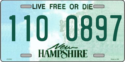 NH license plate 1100897