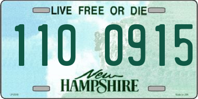NH license plate 1100915