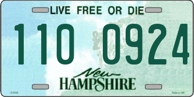NH license plate 1100924