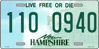 NH license plate 1100940
