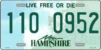 NH license plate 1100952