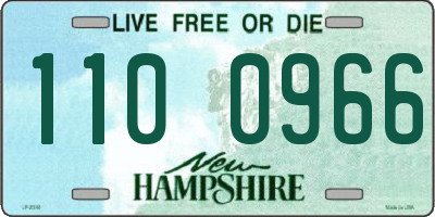 NH license plate 1100966