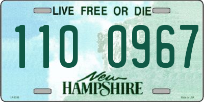 NH license plate 1100967