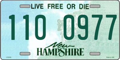NH license plate 1100977