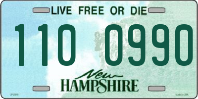 NH license plate 1100990