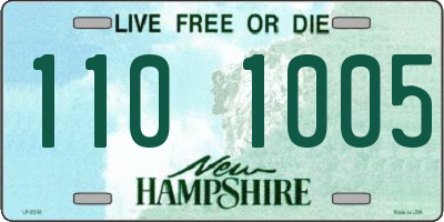 NH license plate 1101005