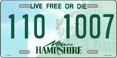 NH license plate 1101007