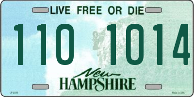 NH license plate 1101014