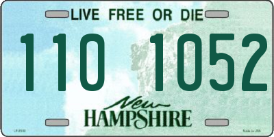NH license plate 1101052